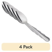(4 pack) Mainstays Stainless Steel Serving Spoon 1-Piece, Silver Tableware