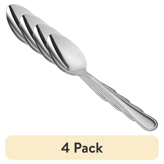 (4 pack) Mainstays Fleetline Serving Spoon