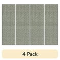 thumbnail image 1 of (4 pack) Mainstays Geometric Diamond Black Tonal Olefin Indoor Runner Rug, 1'8"x5', Skid-Resistant, 1 of 9