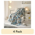thumbnail image 1 of (4 pack) Mainstays Cozy Fleece Throw Blanket, Gray Paw 50" x 60", All Ages, 1 of 7
