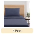 thumbnail image 1 of (4 pack) Mainstays Jersey Blue Cove, Pillowcase Set, Std. Queen, 2 Pieces, 1 of 6