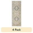 thumbnail interactive-video image 1 of (4 pack) Mainstays Medallion Persian Runner Rug, 1 of 12
