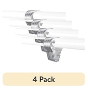 (4 pack) Mainstays 12 Metal Shower Rings, Chrome