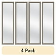 thumbnail image 1 of (4 pack) Mainstays Over-The-Door Mirror with hardware, 14.25IN X 50.25IN, Rustic Grey, 1 of 10