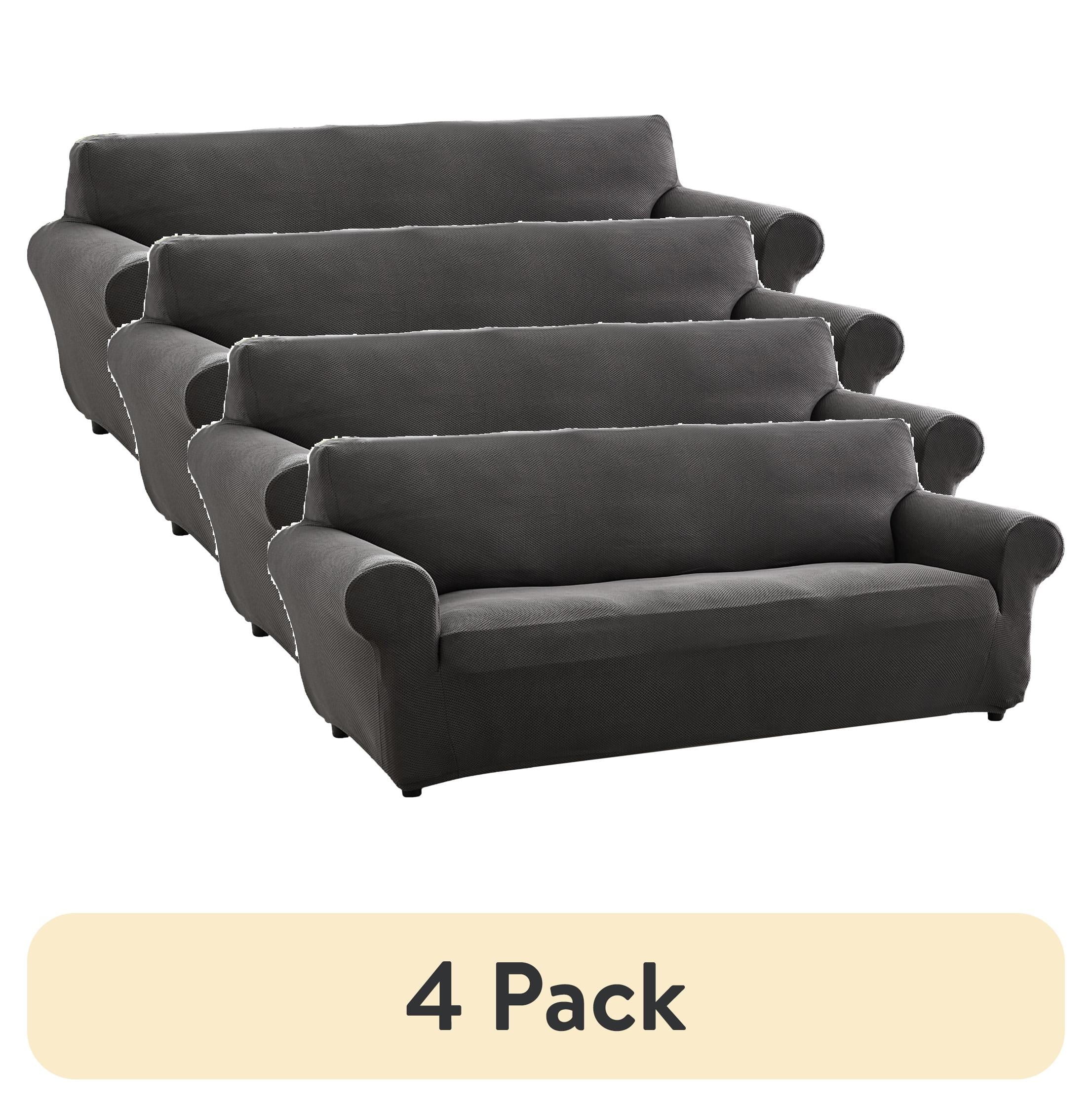 Pixel Stretch Fabric Sofa Slipcover - Fits 74-96 Sofas - Walmart.com