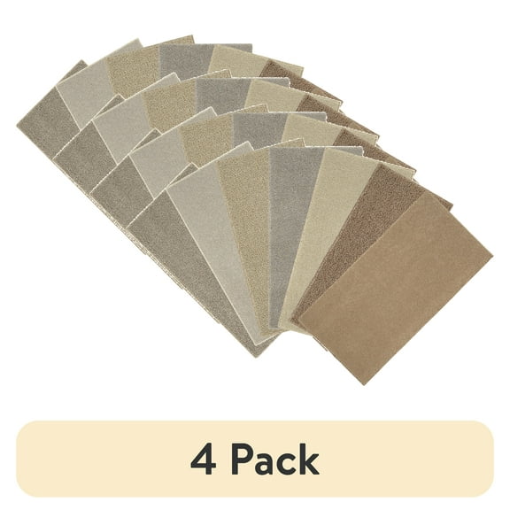 (4 pack) Mainstays Indoor Area Rug, Colors May Vary, 54" x 72"