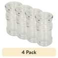 thumbnail image 1 of (4 pack) Mainstays Salt & Pepper Shaker, Clear, Ideal Use for Seasoning Storage and Serving, 1 of 16