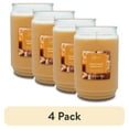 thumbnail image 1 of (4 pack) Mainstays Salted Caramel Butterscotch Scented Single Wick Candle, 20 oz., 1 of 6
