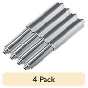 (4 pack) Mainstays Universal Spring Loaded Hanging Replacement Toilet Paper Roller Rod Chrome 6.1"