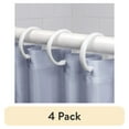 thumbnail image 1 of (4 pack) Mainstays White Plastic Durable O-Shaped Shower Curtain Rings, 12 Count, 1 of 9