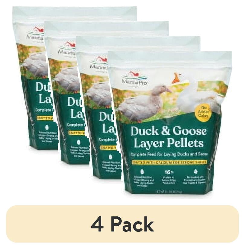 (4 pack) Manna Pro Duck and Goose Layer Pellets - 8 lbs.