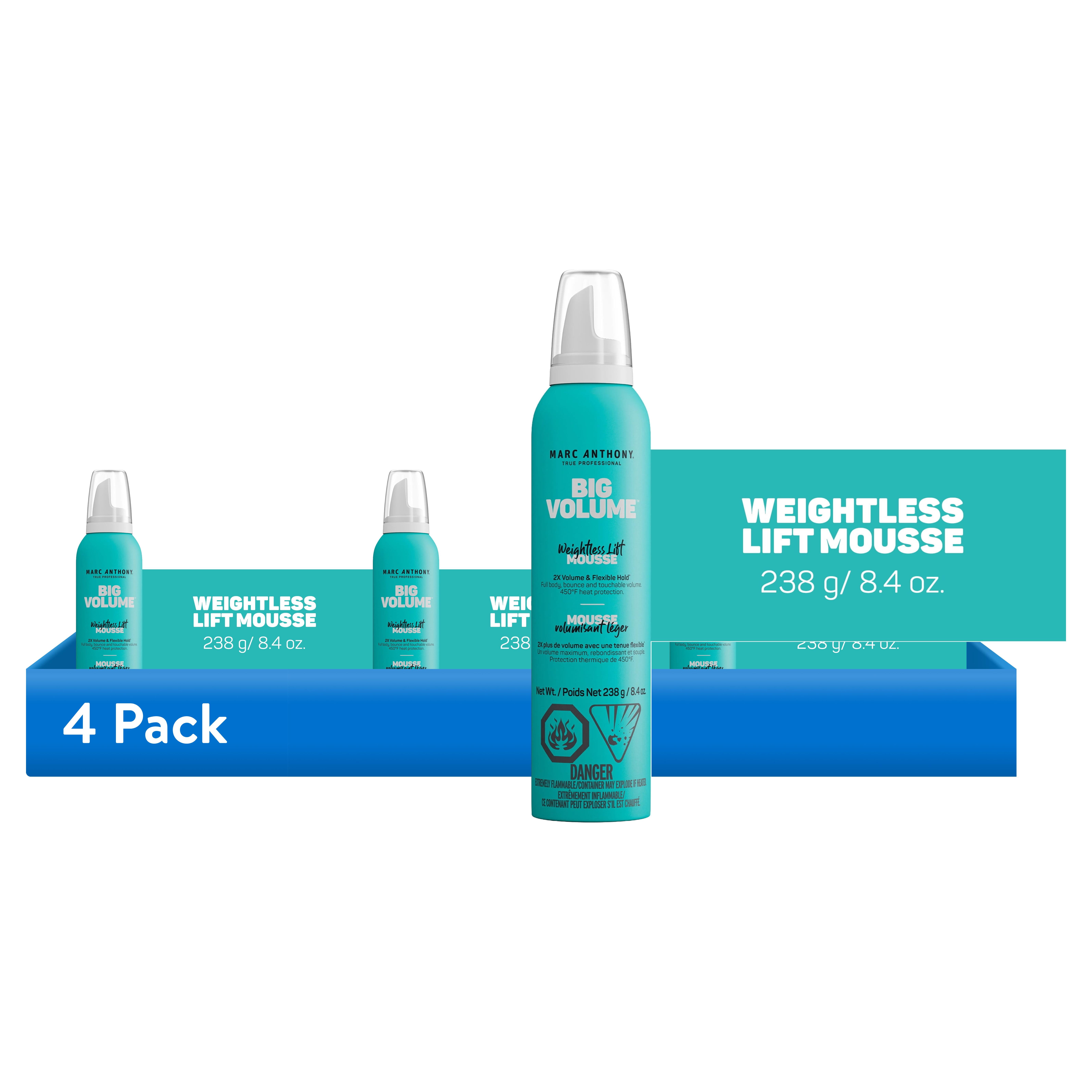 (4 pack) Marc Anthony BIG VOLUME Weightless Lift Mousse, 8.4 oz