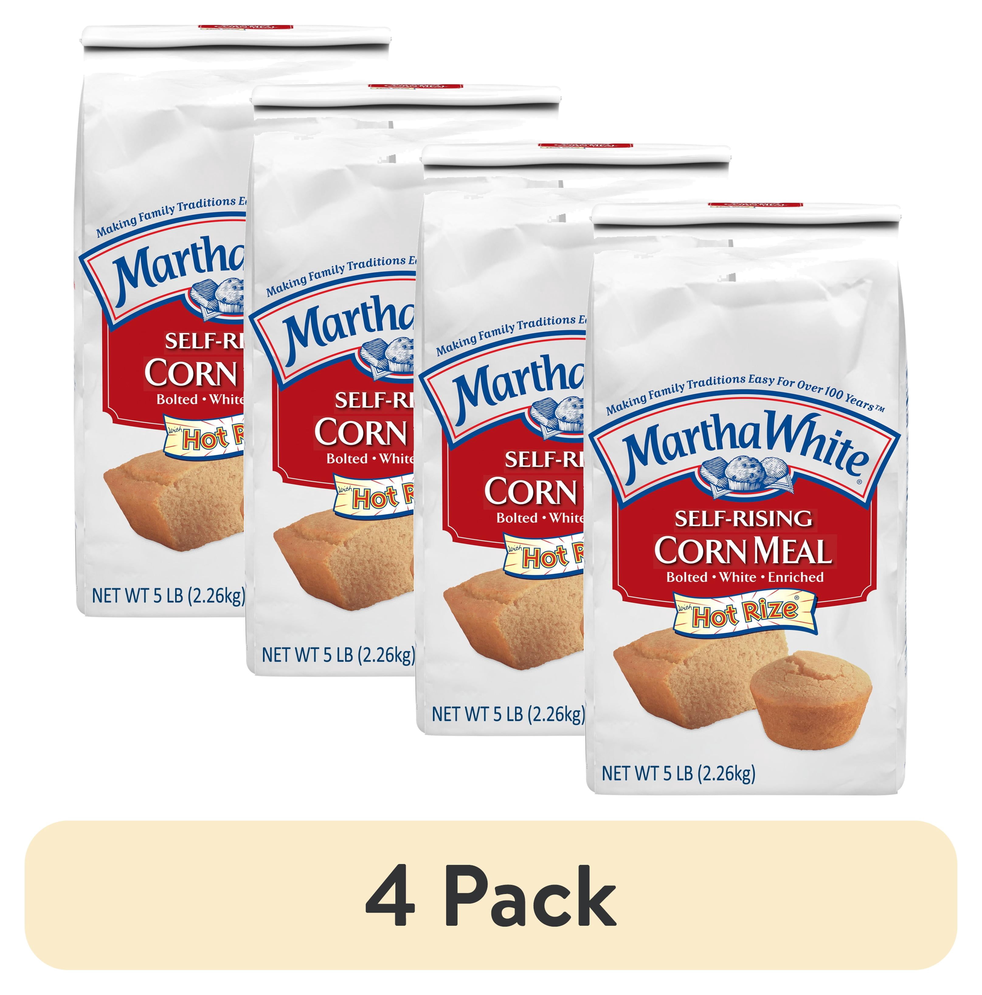 (4 pack) Martha White Corn Meal Mix, 5.0 LB