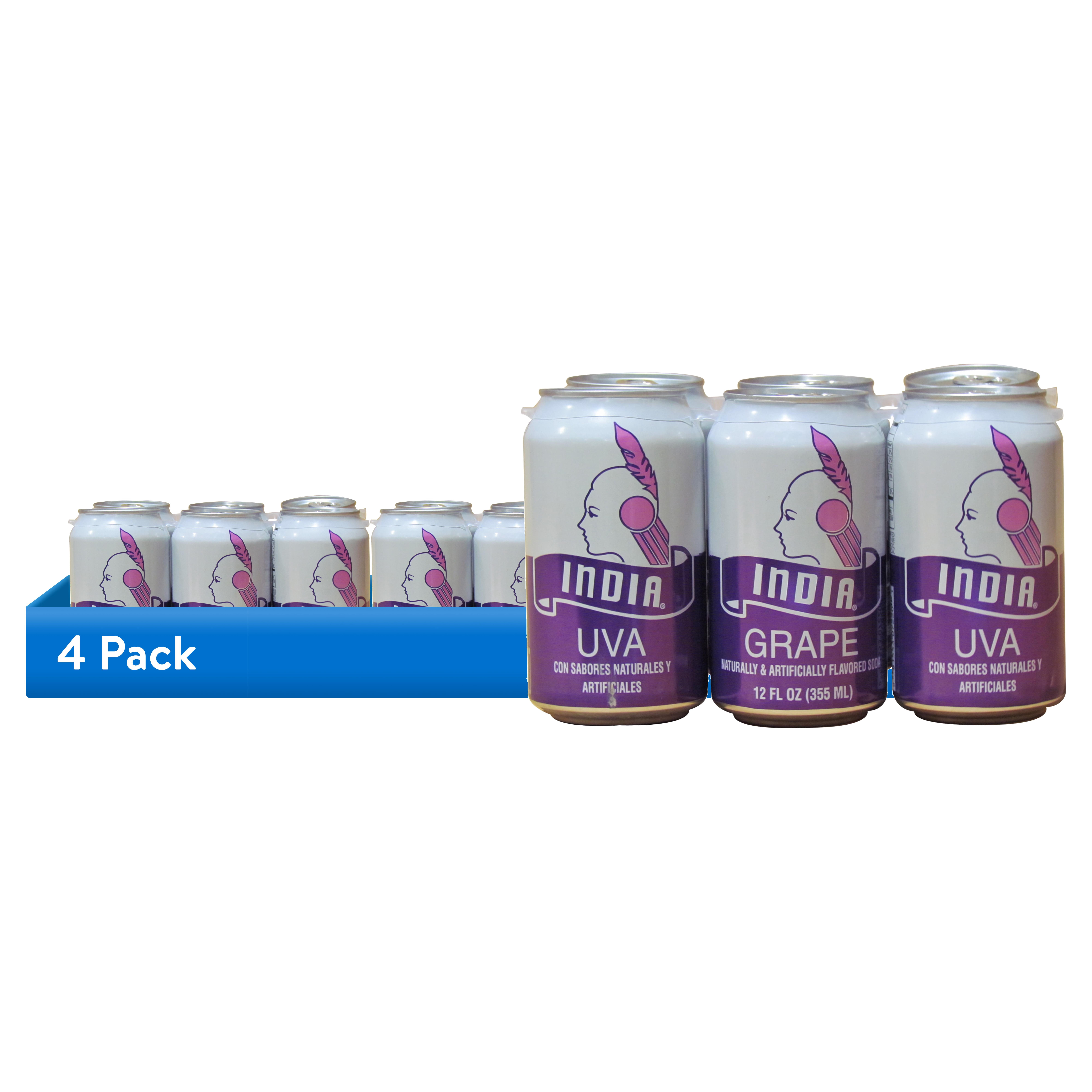 (4 pack) Masas Usa Uva India Masa, 12 oz, Pack of 6