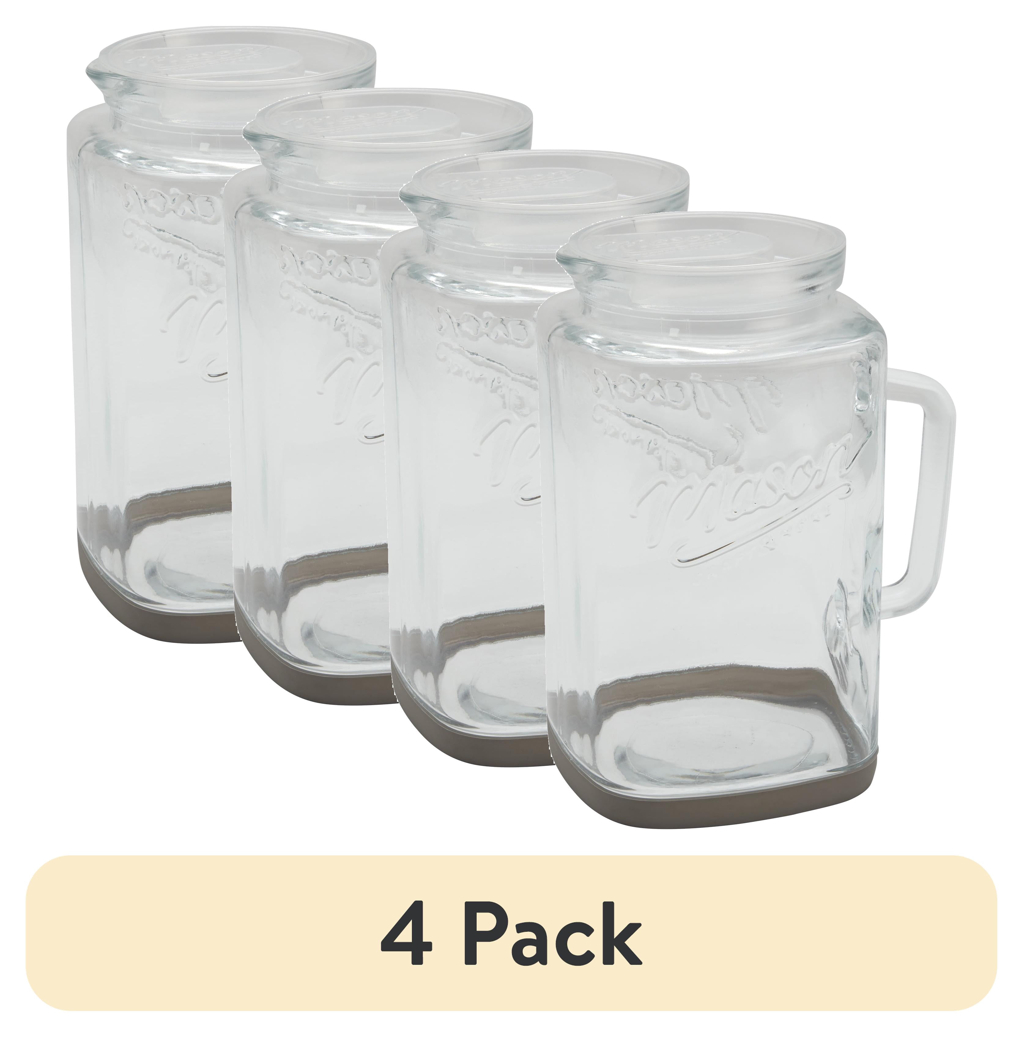 (4 pack) Mason Craft & More Glass 1 Gallon Pitcher with Removable ...