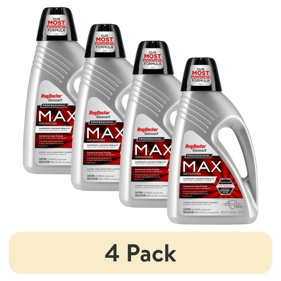 (4 pack) Rug Doctor by BISSELL Max Advanced Carpet Cleaner Solution 48oz