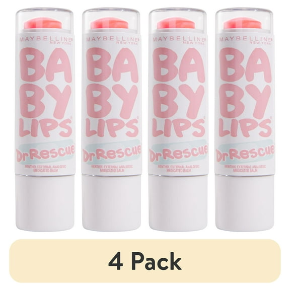 (4 pack) Maybelline Baby Lips Dr Rescue Medicated Lip Balm, Coral Crave