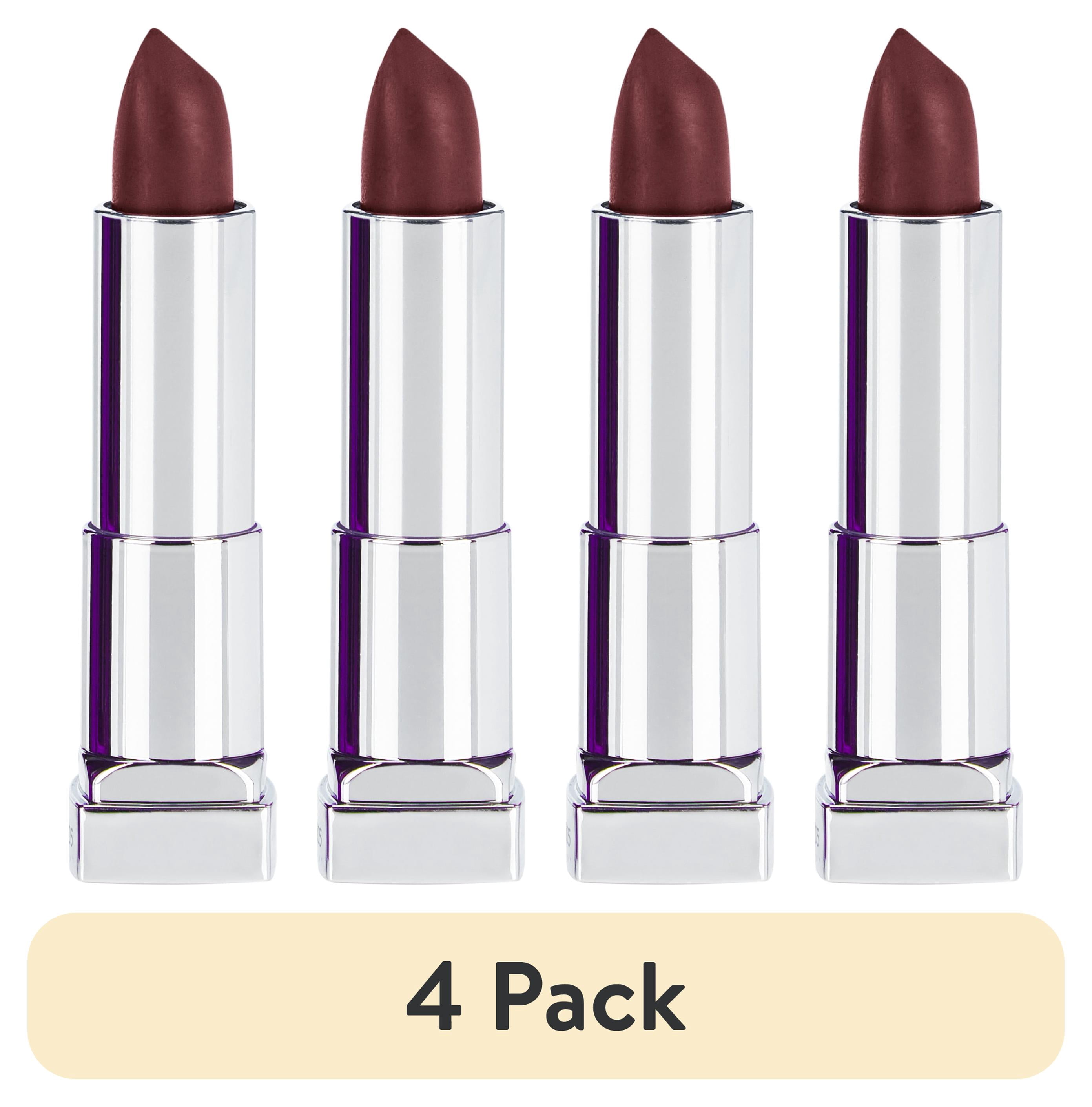 (4 pack) Maybelline Color Sensational Cream Finish Lipstick, Plum Paradise