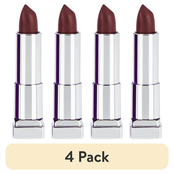 (4 pack) Maybelline Color Sensational Cream Finish Lipstick, Plum Paradise