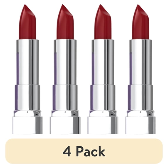 (4 pack) Maybelline Color Sensational Cream Finish Lipstick, Plum Rule