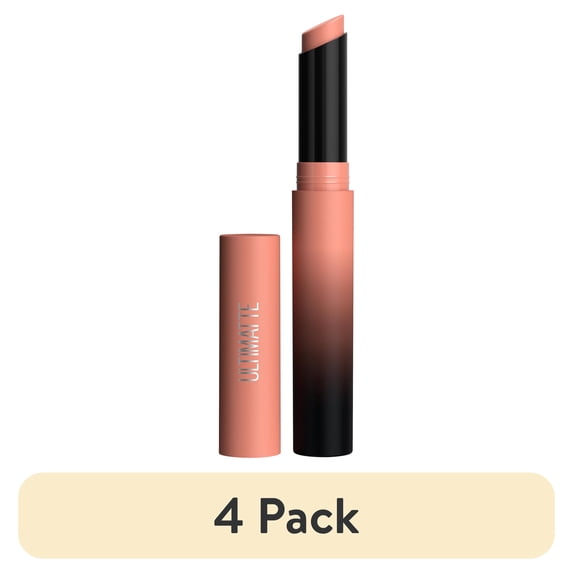 (4 pack) Maybelline Color Sensational Ultimatte Lightweight Neo-Neutrals Slim Lipstick, More Blonde