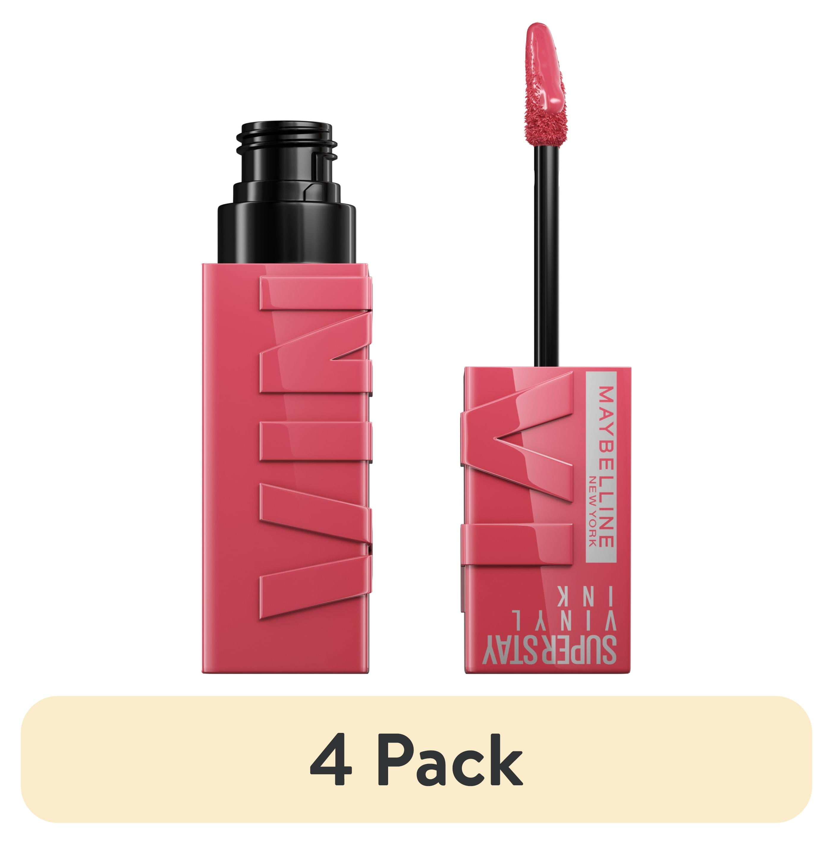 (4 pack) Maybelline Super Stay Vinyl Ink Longwear Liquid Lipstick, Sultry, 0.14 fl oz
