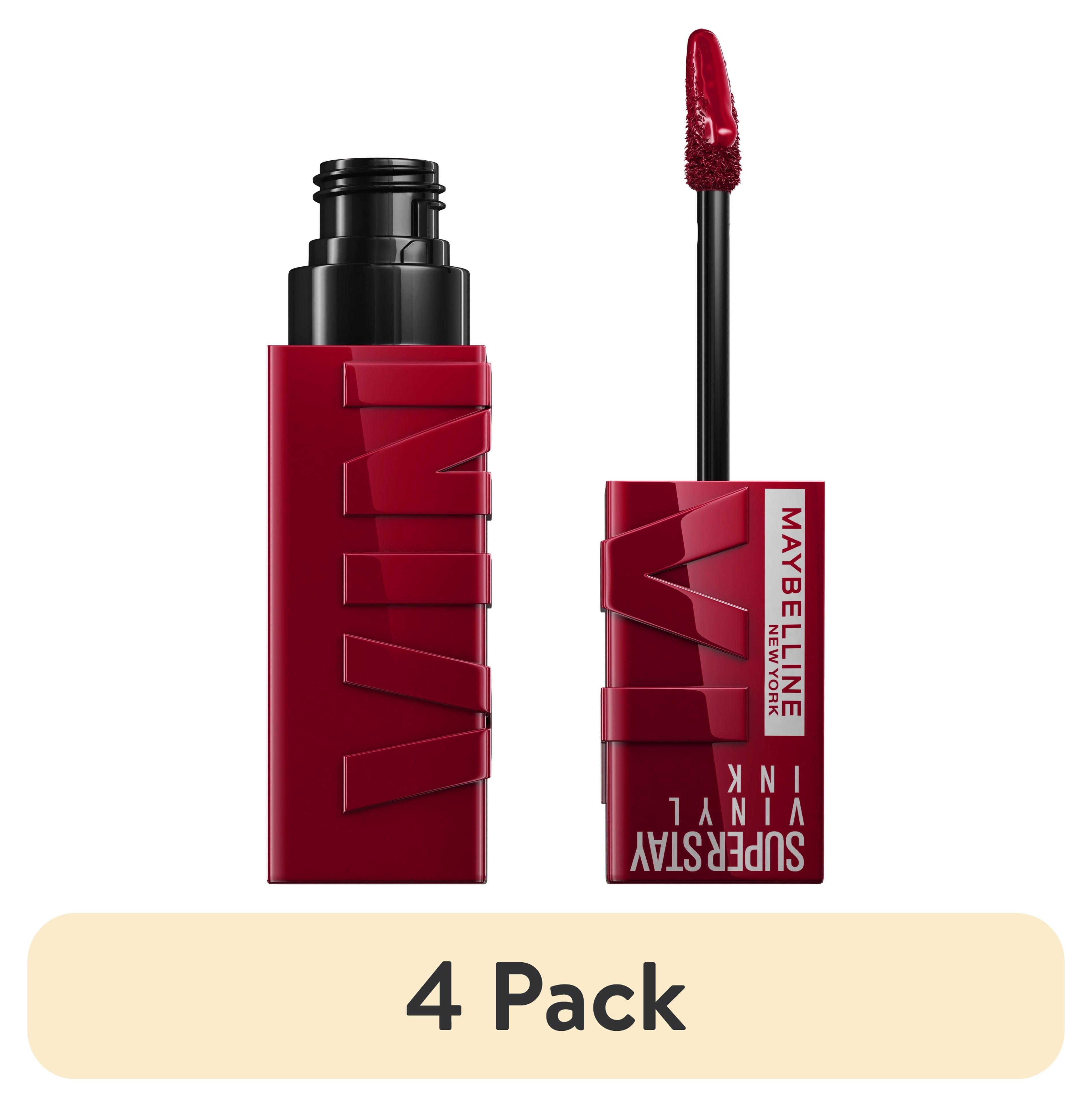 (4 pack) Maybelline Super Stay Vinyl Ink Liquid Lipstick, Royal