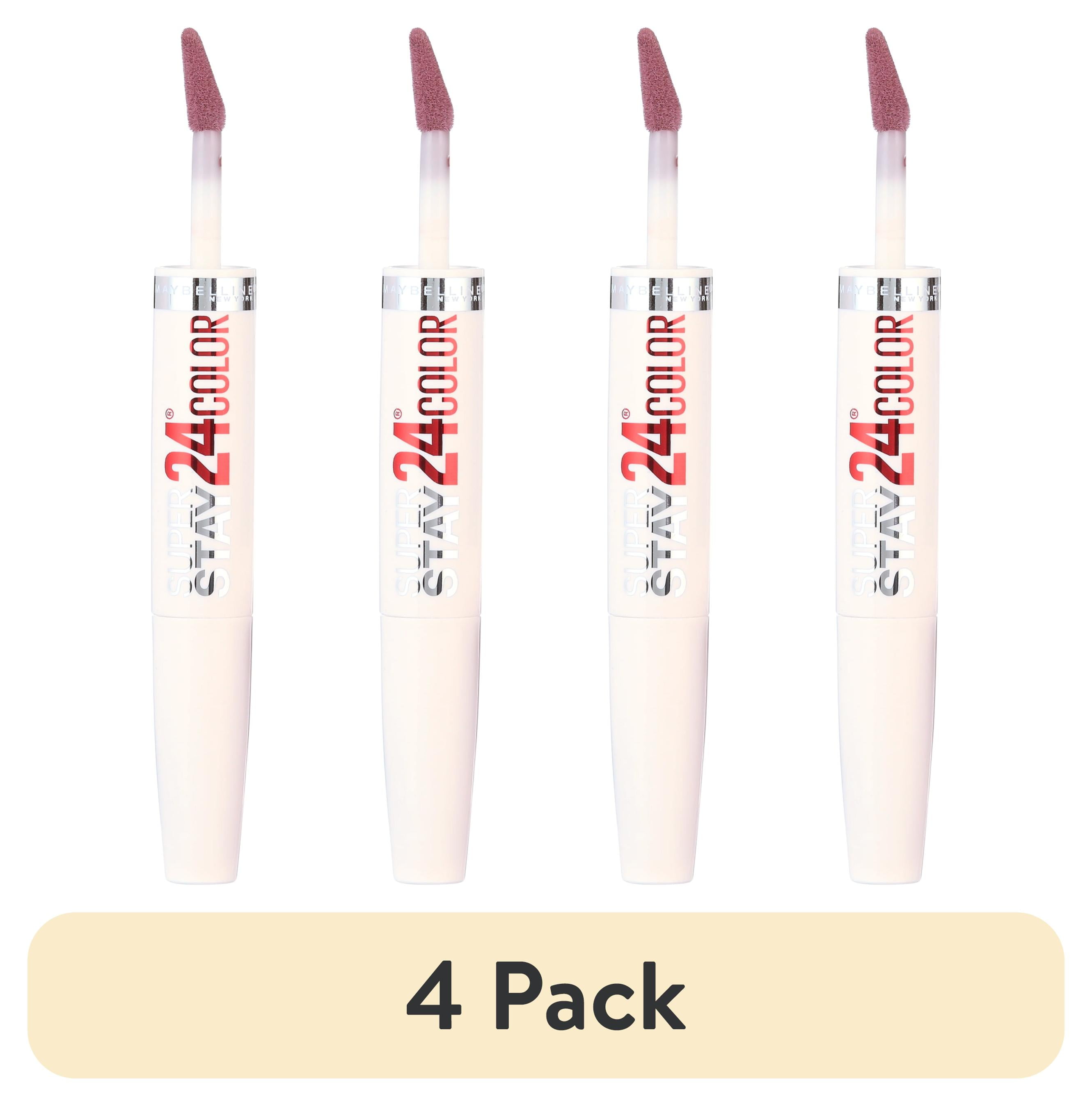 (4 pack) Maybelline SuperStay 24 2-Step Liquid Lipstick Makeup, Frosted Mauve, 1 kit