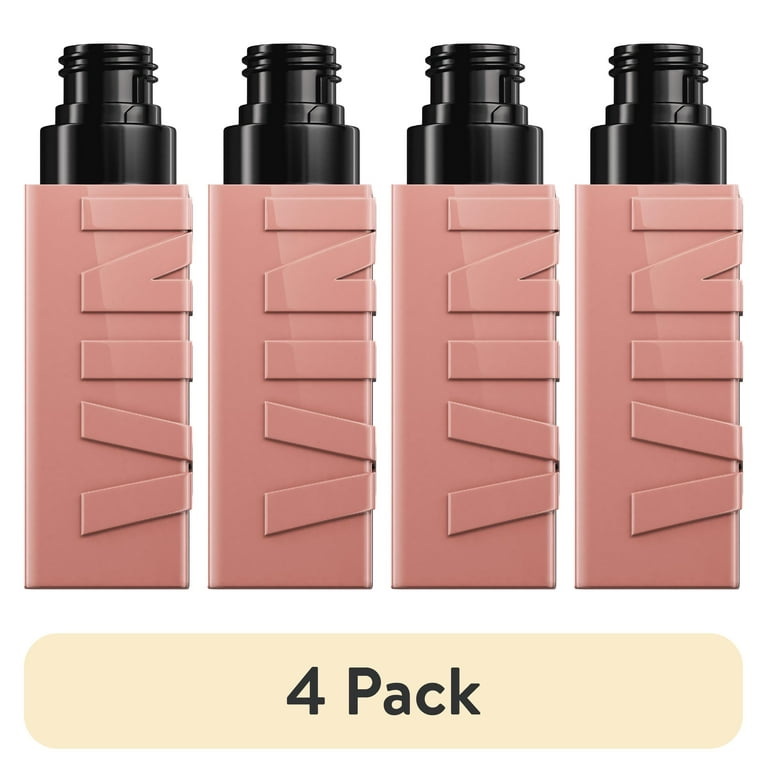 4 pack) Maybelline Super Stay Vinyl Ink Liquid Lipstick, Long