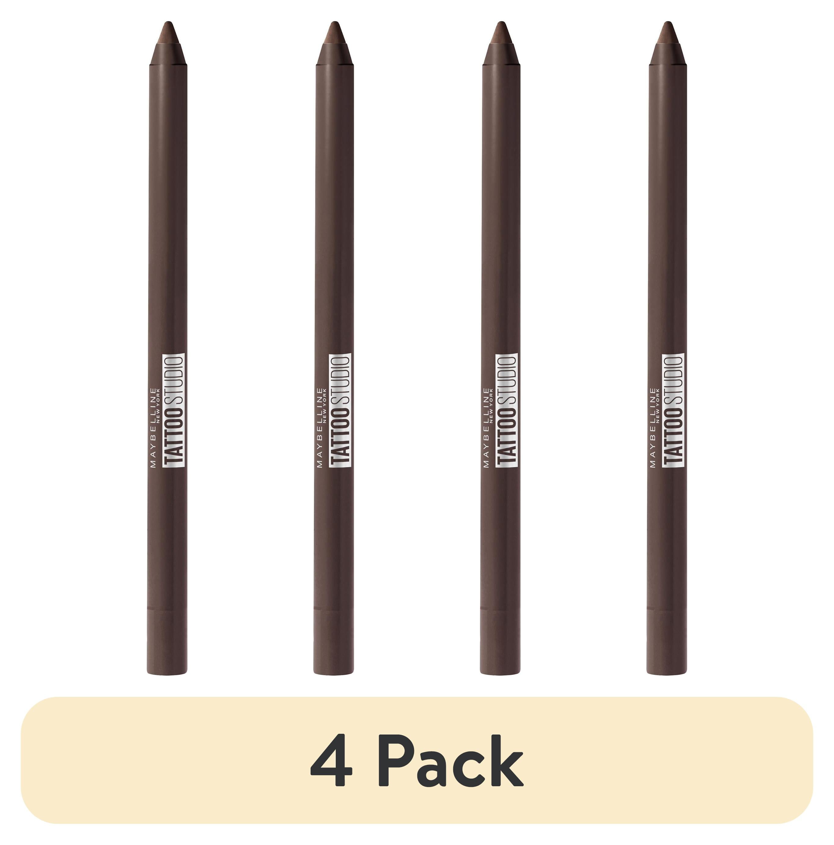 4 pack) Maybelline Tattoo Studio Waterproof Eyeliner Pencil Makeup
