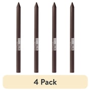 4 pack Maybelline Tattoo Studio Waterproof and Sharpenable Gel Eyeliner Pencil, Bold Brown, 0.04 oz