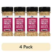 (4 pack) McCormick Gluten Free Himalayan Pink Salt with Black Pepper and Garlic All Purpose Seasoning, 6.5 oz Bottle