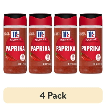 (4 pack) McCormick Kosher Paprika, 2.12 oz Bottle