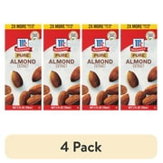 (4 pack) McCormick No Artificial Flavors Pure Almond Extract, 2 fl oz Box