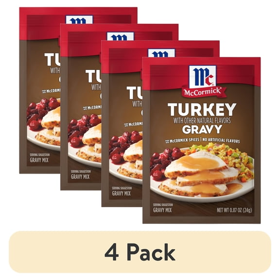 McCormick No Artificial Flavors Turkey Gravy Seasoning Mix, 0.87 oz Packet