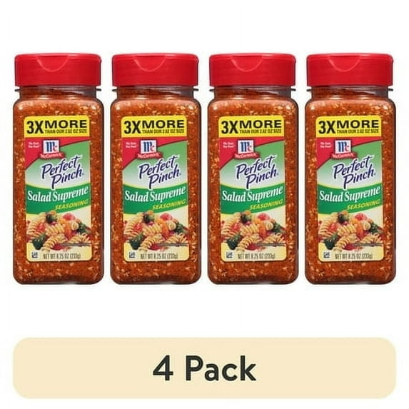 (4 pack) McCormick Salad Supreme Seasoning, 8.25 oz Bottle