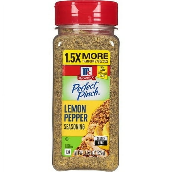 (4 pack) McCormick Lemon & Pepper Seasoning, 11.37 oz Bottle