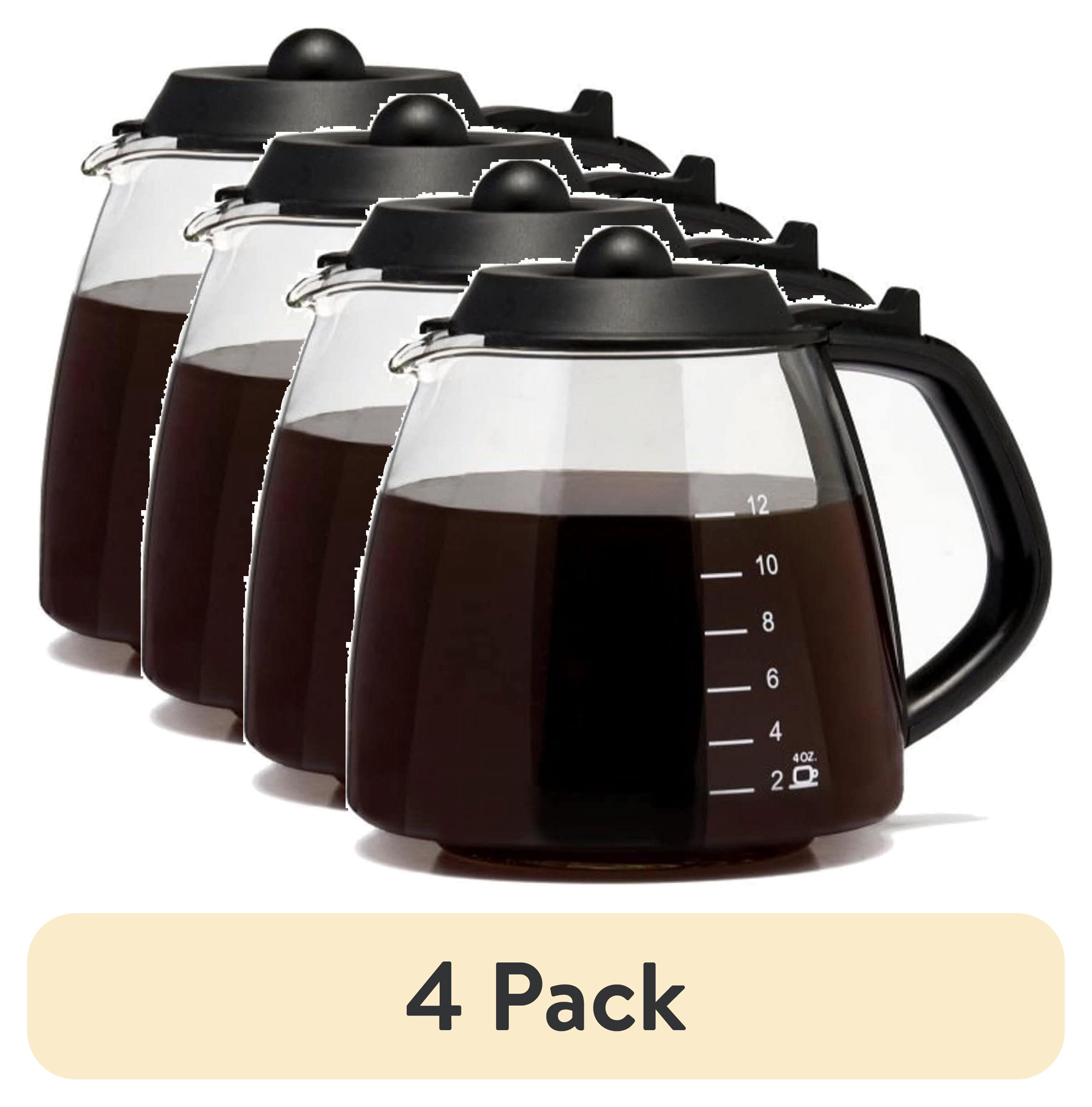 CAF Brew Collection Glass Coffee Carafe Millennium Style - Universal, Black  - 12 Cup - Walmart.com