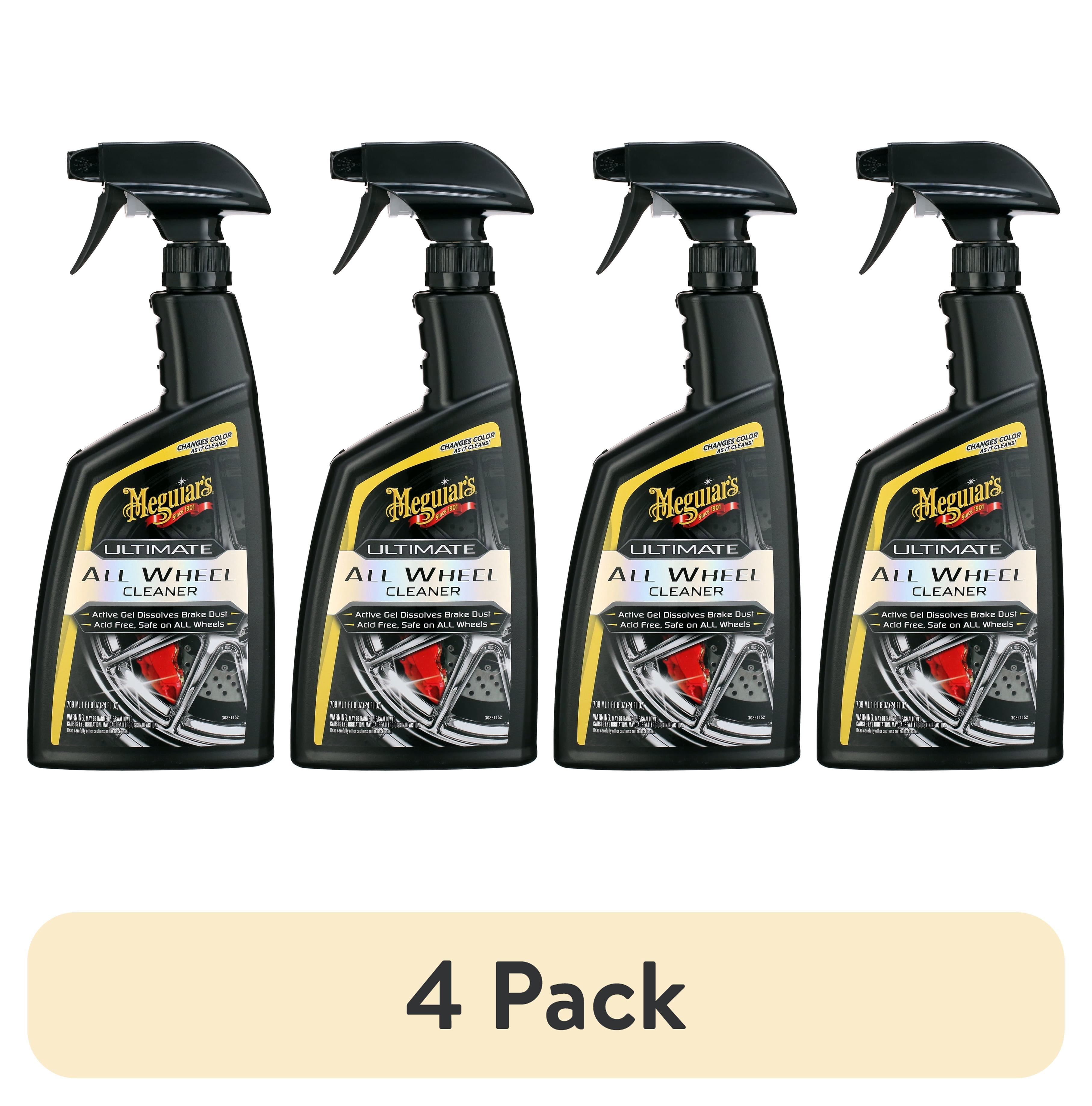 (4 pack) Meguiar's Ultimate All Wheel Cleaner, G180124, 24 oz, Spray