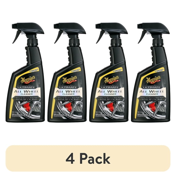(4 pack) Meguiar's Ultimate All Wheel Cleaner, G180124, 24 oz, Spray