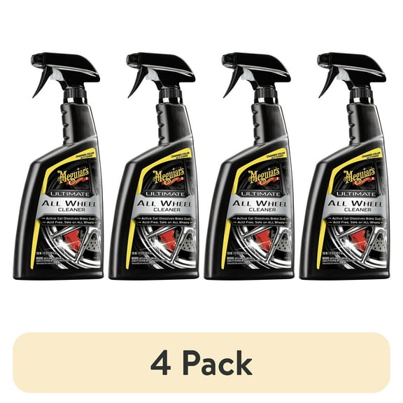 (4 pack) Meguiar's Ultimate All Wheel Cleaner, G180124, 24 oz, Spray