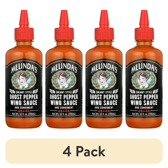 (4 pack) Melinda's Ghost Pepper Wing Sauce