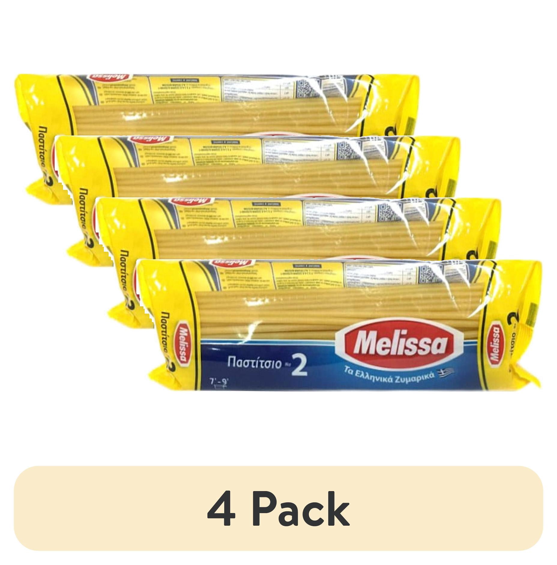 (4 pack) Melissa 2lb Pasta - Authentic Greek Thick Noodles