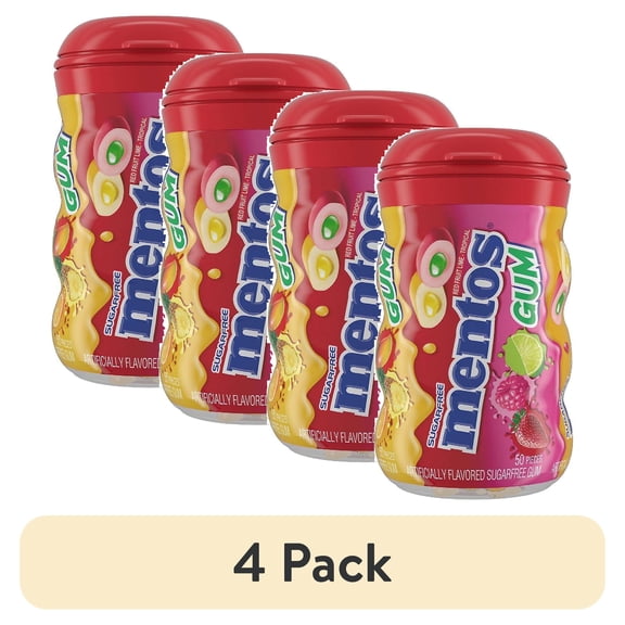 (4 pack) Mentos Sugar Free Chewing Gum50.0ea
