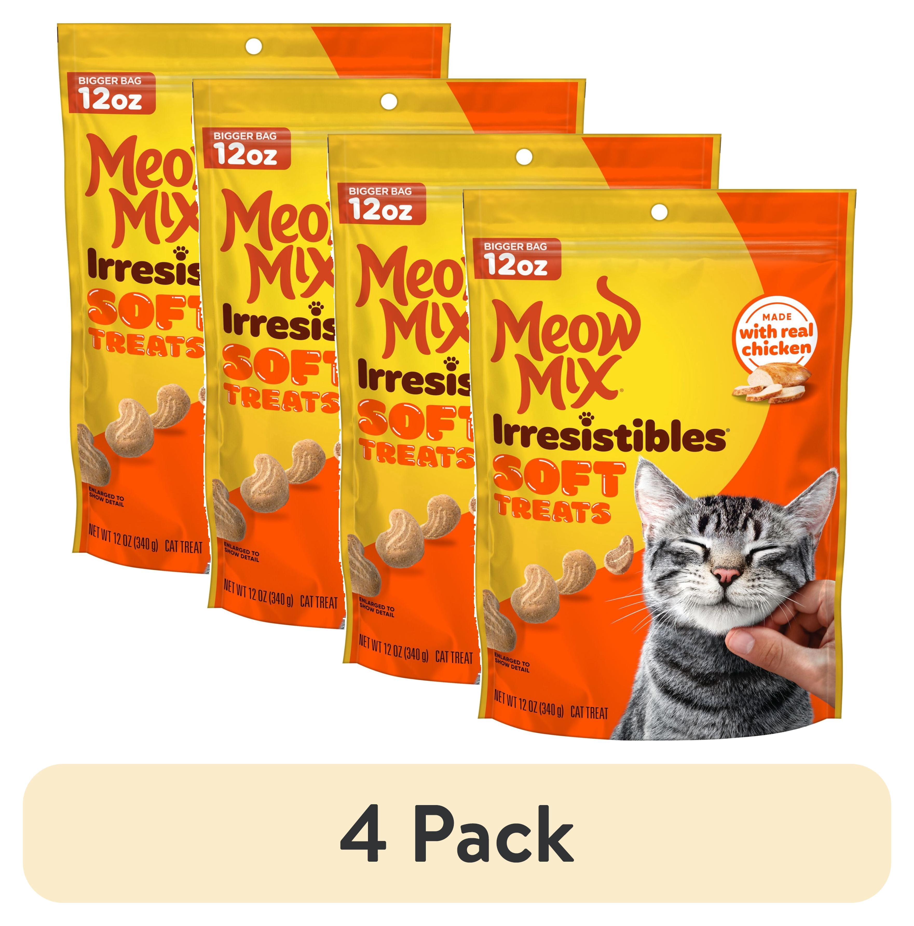 Meow Mix Irresistibles Soft Cat Treats with White Meat Chicken 12