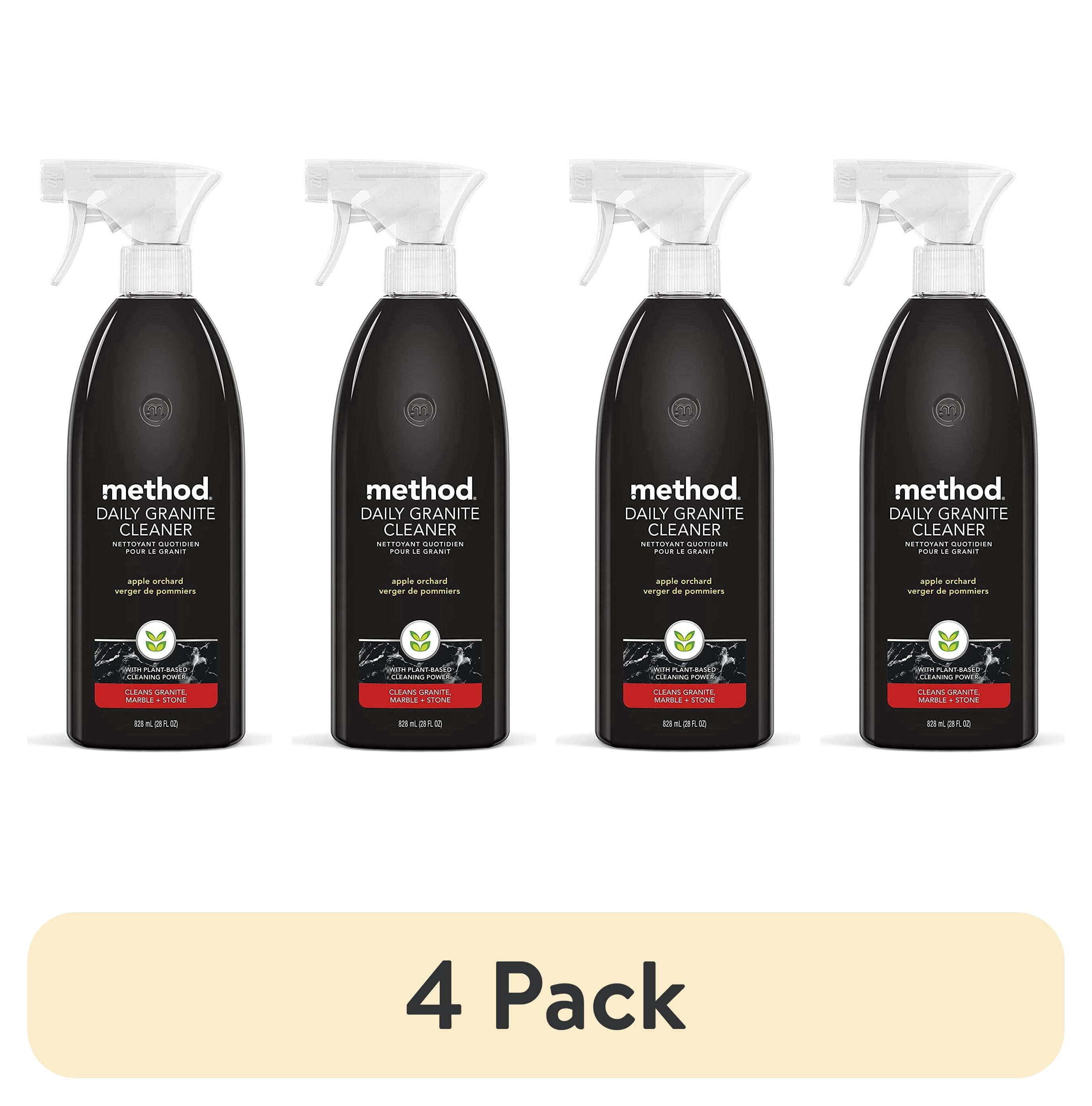 (4 pack) Method Daily Granite Cleaner Spray, Apple Orchard, 28  fl oz