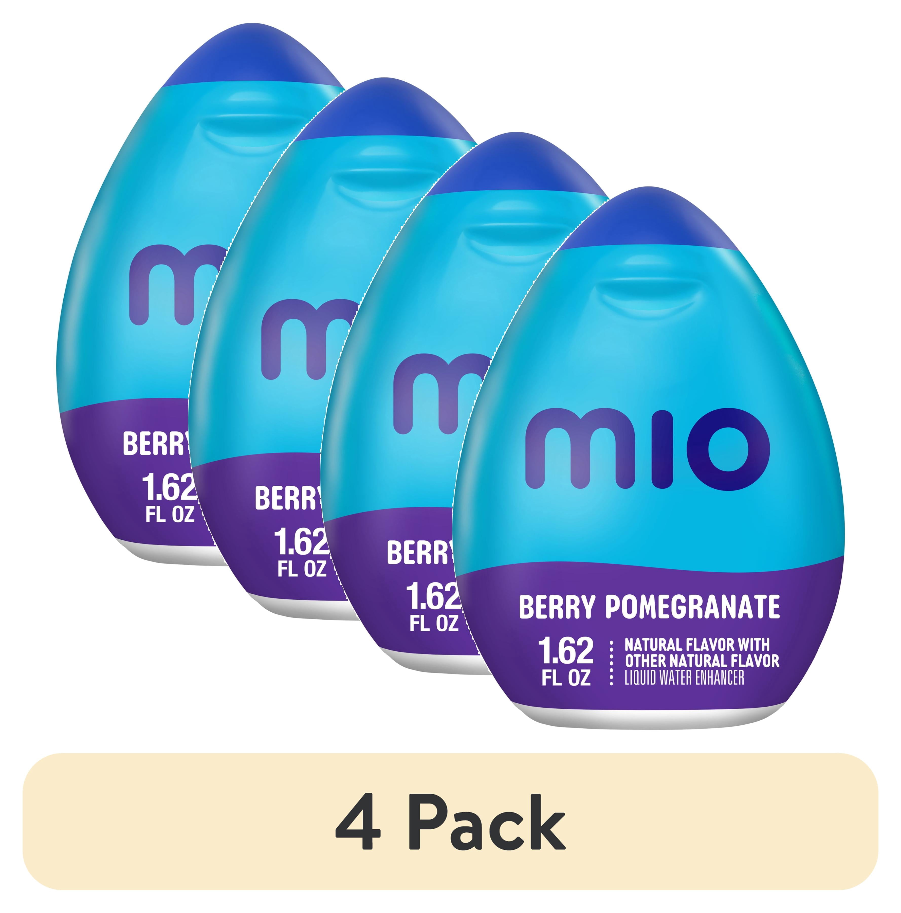 (4 pack) MiO Berry Pomegranate Sugar Free Water Enhancer, 1.62 fl oz Bottle, Liquids