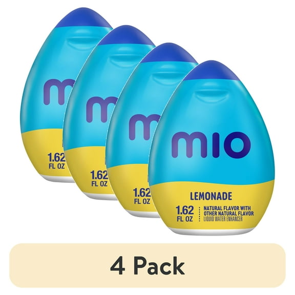 (4 pack) MiO Lemonade Sugar Free Water Enhancer, 1.62 fl oz Bottle