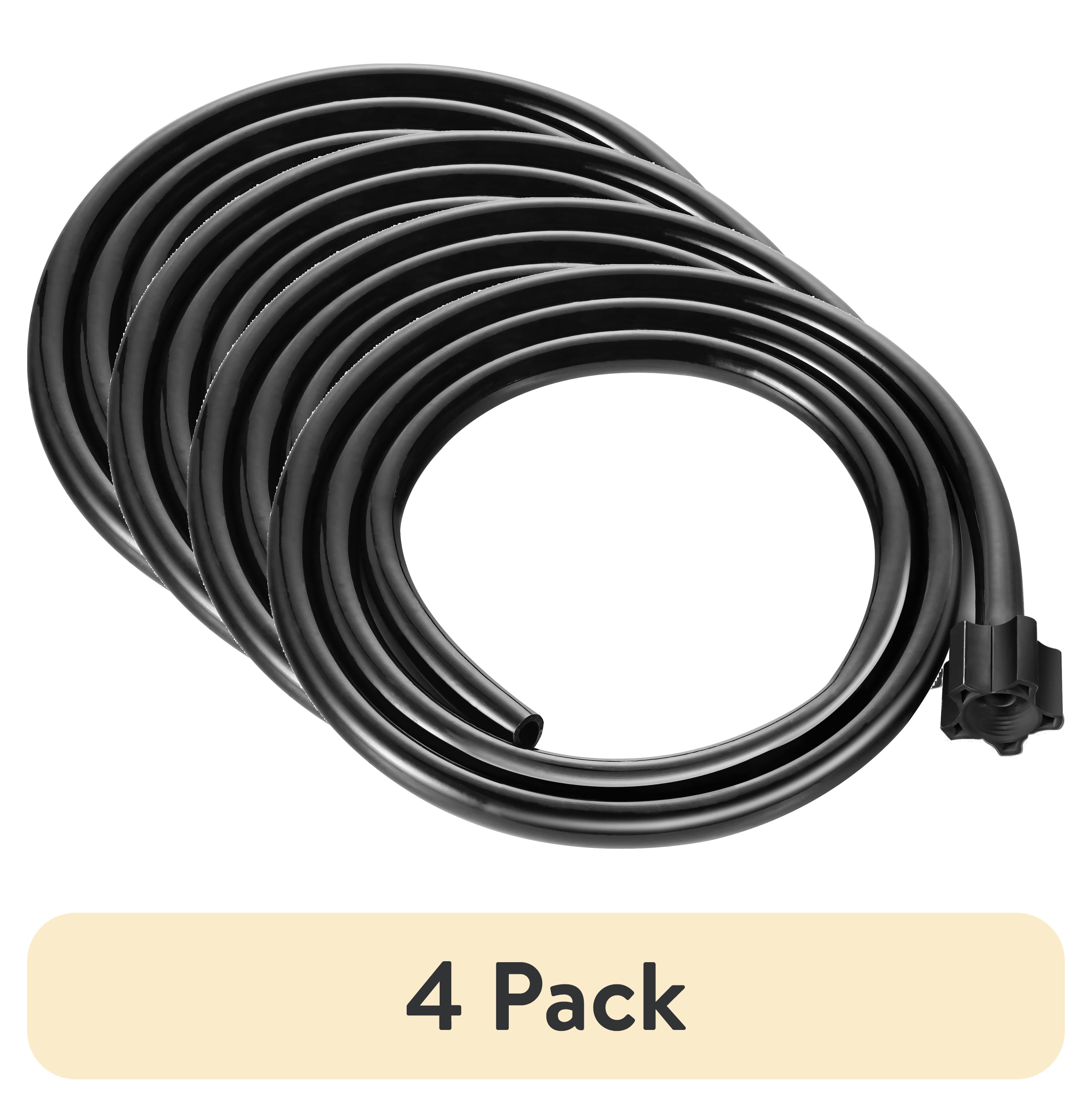 (4 pack) Midea Universal Dehumidifier Drain Hose, Adjustable Cord Length 6.5-feet Max, Black, 1 Piece Pack, Model MAADH02