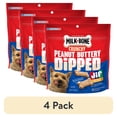 thumbnail image 1 of (4 pack) Milk Bone Peanut Buttery Dipped Dog Biscuits with Jif Peanut Butter, 12 oz Bag, 1 of 13